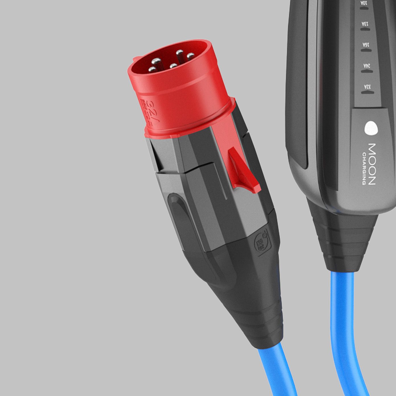 Prim-plan al prizei unui cablu POWER2Go