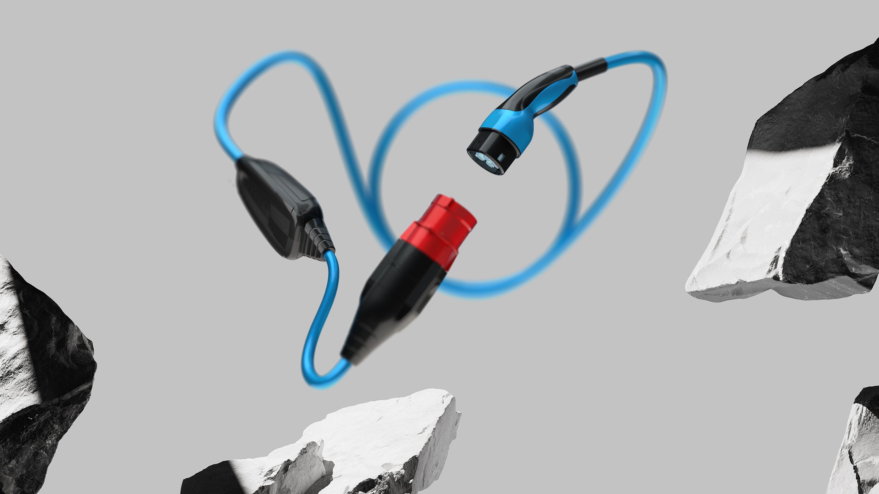 Cablu POWER2Go între bolovani